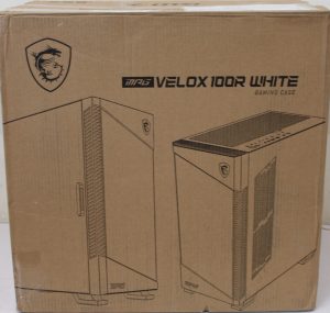 SALE OUT. MSI MPG VELOX 100R White PC Case, Mid-Tower, USB 3.2, Audio-out, Mic-in MSI PC Case MPG VELOX 100R WHITE White Mid-Tower DAMAGED PACKAGING, DENTED CORNER (TOP)