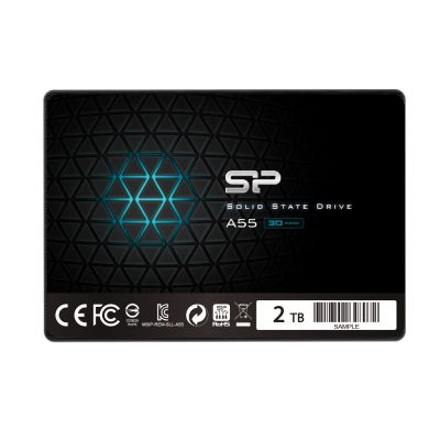 Silicon Power Ace A55 2000 GB SSD form factor 2.5" Solid-state drive interface SATA III Read speed 500 MB/s Write speed 450 MB/s