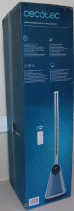 SALE OUT. EnergySilence 9890 Skyline Bladeless Tower Fan Stand Fan 50 W Diameter 23 cm Number of speeds 3 Oscillation Timer Remote control Grey/White DAMAGED PACKAGING