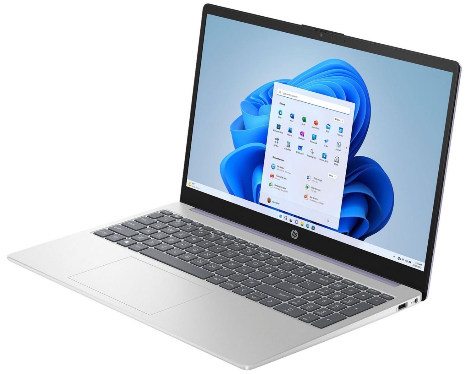 HP 15-fd0217nw 15 Silver 15.6 " FHD 1920 x 1080 pixels Intel Core i3 i3-N305 8 GB DDR4 Solid-state drive capacity 512 GB Intel UHD Graphics Windows 11 Home Bluetooth version 5.3 802.11ax Keyboard language English Warranty 24 month(s) - Image 3