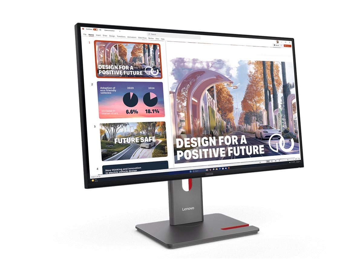 Lenovo ThinkVision E27Q-40 27 " IPS QHD 16:9 100 Hz 4 ms 2560 x 1440 pixels 350 cd/m² HDMI ports quantity 2 Black - Image 3