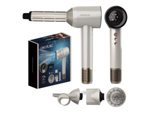 Cecotec Hair dryer DryGlam Waves Champagne 1600 W Number of temperature settings 3 Ionic function Champagne Diffuser nozzle