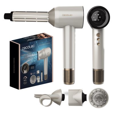 Cecotec Hair dryer DryGlam Waves Champagne 1600 W Number of temperature settings 3 Ionic function Champagne Diffuser nozzle