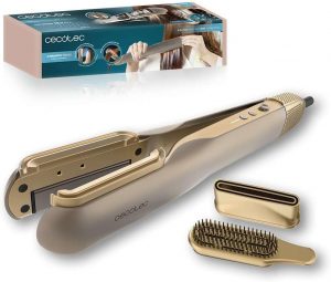 Cecotec Air Straightener AirLisse 2in1 ForceDry Champagne Ceramic heating system Number of heating levels 4 1000 W Beige
