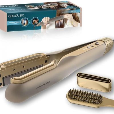 Cecotec Air Straightener AirLisse 2in1 ForceDry Champagne Ceramic heating system Number of heating levels 4 1000 W Beige