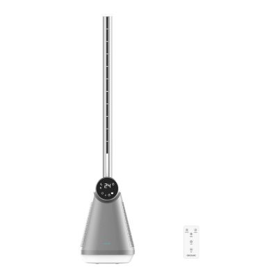 Cecotec EnergySilence 9890 Skyline Bladeless Tower Fan Stand Fan 50 W Diameter 23 cm Number of speeds 3 Oscillation Timer Remote control Grey/White