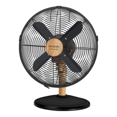 Cecotec EnergySilence 600 WoodDesk Desktop Fan Table Fan 40 W Diameter 30 cm Number of speeds 3 Oscillation Beige/Black