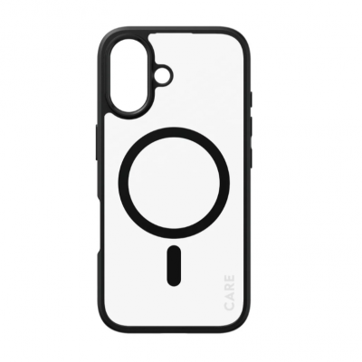CARE Flagship Case Back cover Apple iPhone 16 Recycled plastic Black MagSafe