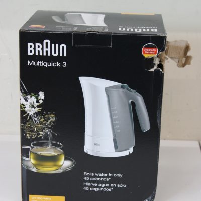 SALE OUT. Braun Kettle WK 300 Standard 2200 W 1.7 L Plastic 360° rotational base White DAMAGED PACKAGING