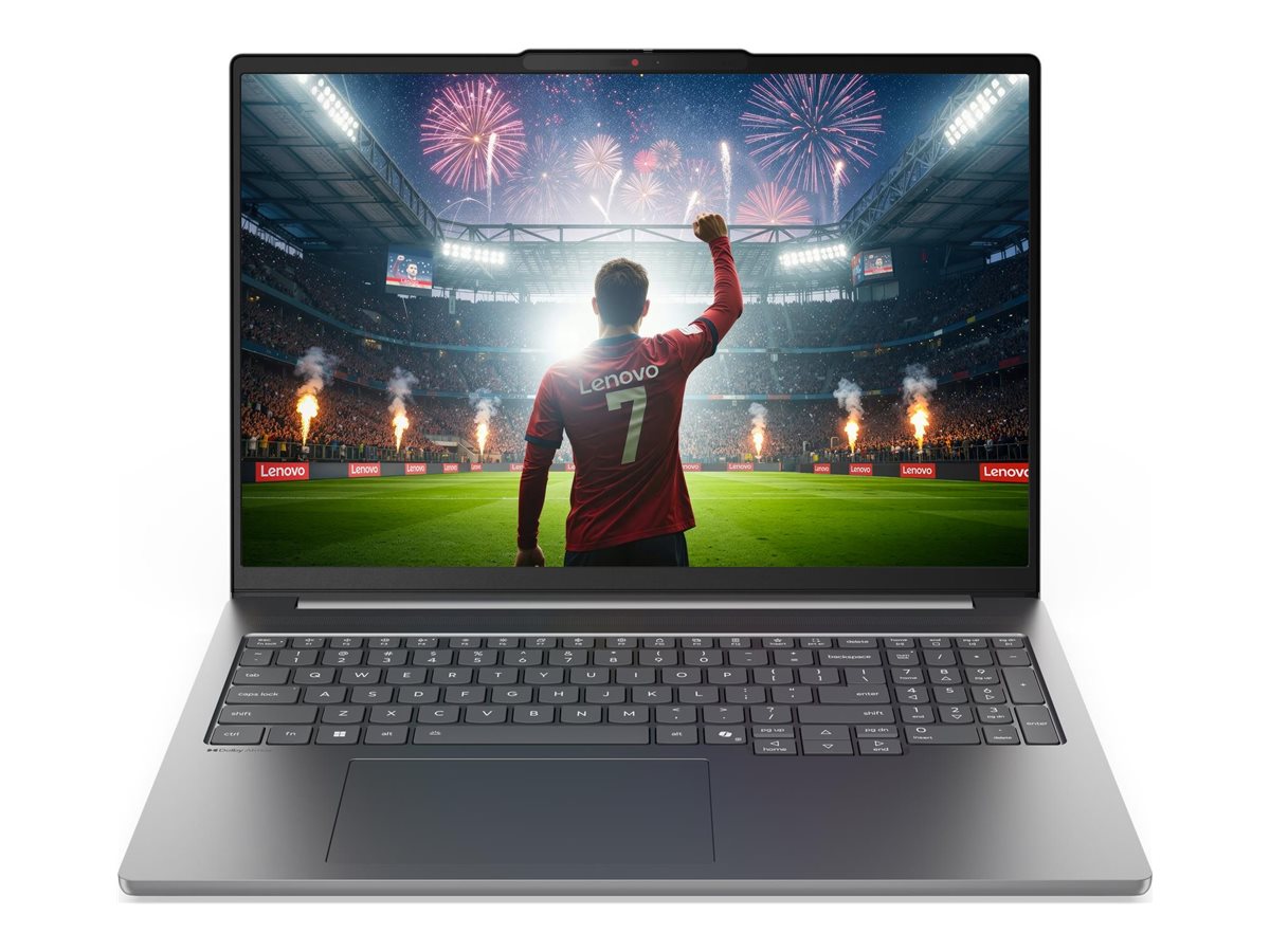 Lenovo IdeaPad Pro 5 16IPH11 Intel Luna Grey 16 " OLED 2.8K 2880 x 1800 pixels Glossy Intel Core Ultra 7 356H 32 GB Soldered LPDDR5X Solid-state drive capacity 1000 GB NVIDIA GeForce RTX 5050 GDDR7 8 GB Windows 11 Pro 802.11be Bluetooth version 5.4 Keyboard language English Keyboard backlit Warranty 24 month(s) Battery warranty 12 month(s)
