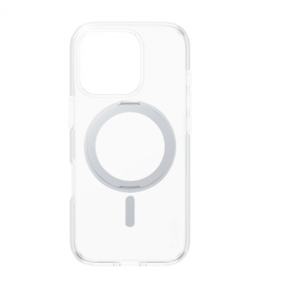 CARE Feature Case Back cover Apple iPhone 16 PRO Recycled plastic Silver Kickstand & MagSafe