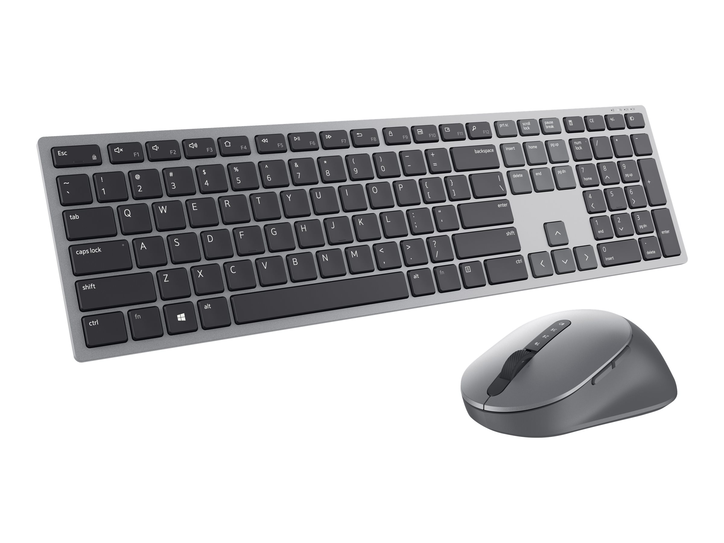 Dell Premier Multi-Device Keyboard and Mouse KM7321W Keyboard and Mouse Set Wireless Batteries included Wireless connection Russian Titan grey - Image 6