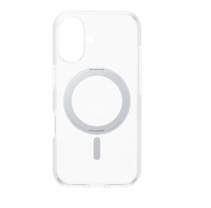 CARE Feature Case Back cover Apple iPhone 16 Recycled plastic Silver Kickstand & MagSafe