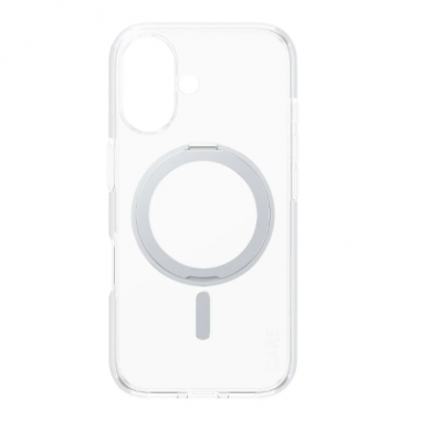 CARE Feature Case Back cover Apple iPhone 16 Recycled plastic Silver Kickstand & MagSafe