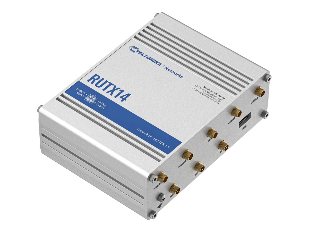Teltonika LTE Cat 12 Router RUTX14 802.11ac 867 Mbit/s 10/100/1000 Mbps Mbit/s Ethernet LAN (RJ-45) ports 5 MU-MiMO Yes 4G Antenna type Internal - Image 2