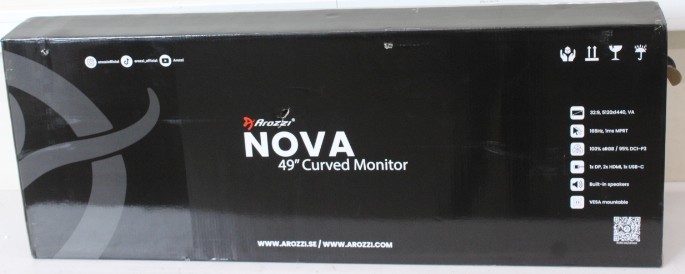 SALE OUT. Arozzi Nova 49" VA, 165Hz - White Arozzi Nova 49 " VA 32:9 165 Hz 4 ms 5120 x 1440 pixels 350 cd/m² HDMI ports quantity 2 White Warranty 24 month(s) DAMAGED PACKAGING, USED, SCRATCHED BODY AND AC-ADAPTER