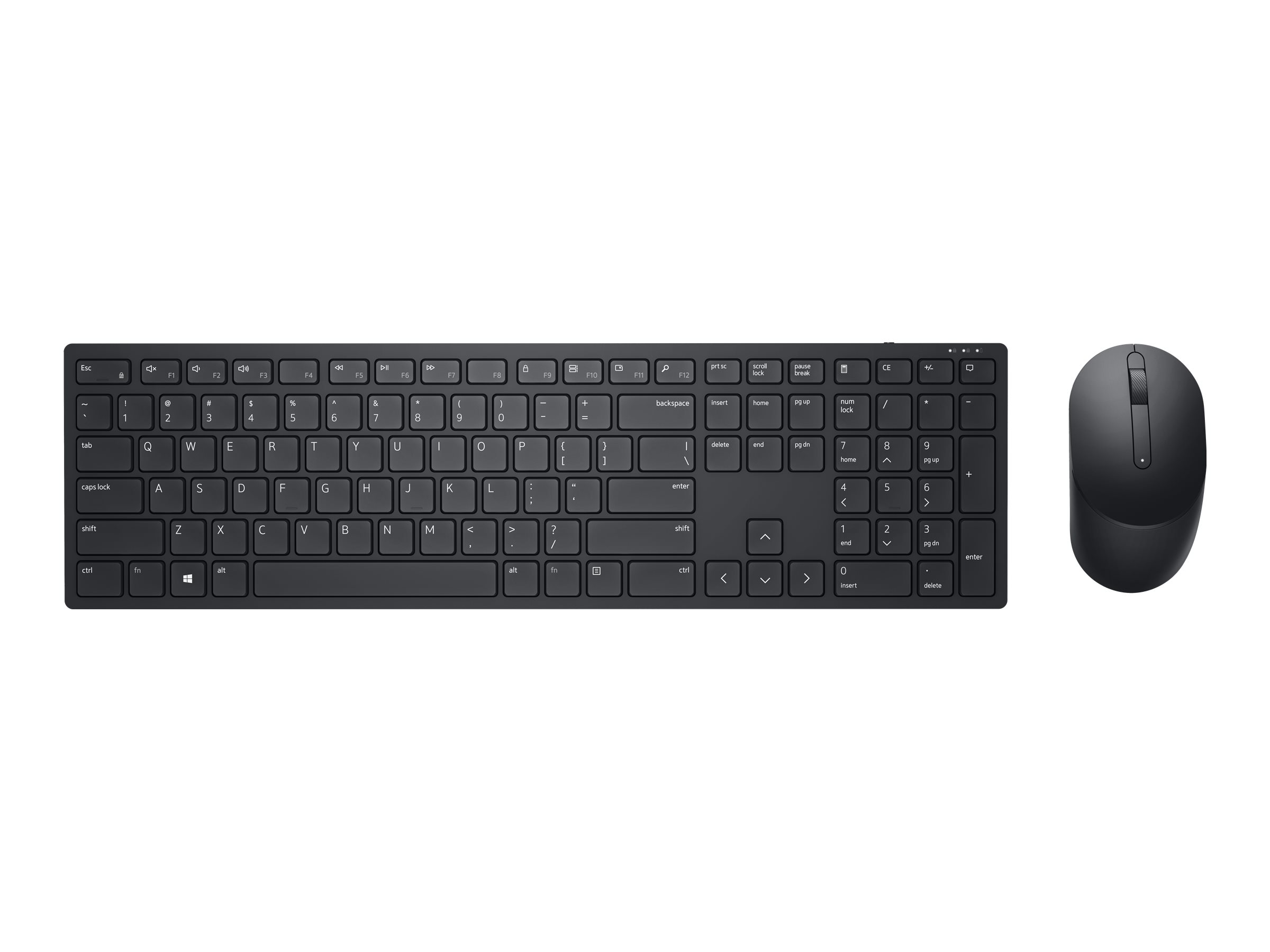 Dell Pro Keyboard and Mouse KM5221W Keyboard and Mouse Set Wireless Batteries included Wireless connection EE Black - Image 4