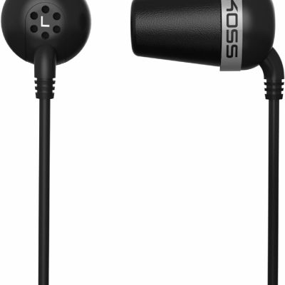 Koss Headphones The Plug Wired In-ear Black Noise canceling