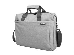 Natec Laptop Bag, Mustela, 15.6", Grey Natec Mustela Fits up to size 15.6 " Toploading laptop case Shoulder strap Grey