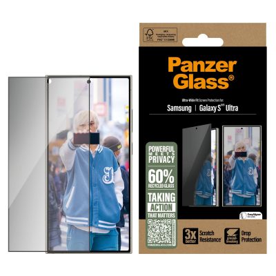 PanzerGlass Privacy Screen Protector Samsung Galaxy S25 Ultra Ultra-Wide Fit PanzerGlass