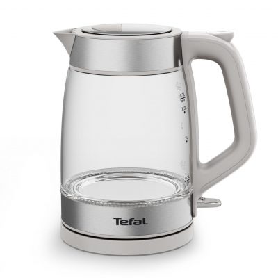 TEFAL Kettle KI605B30 2200 W Electric 1.7 L Glass 360° rotational base Grey