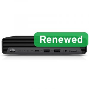 HP Renewed Grade A Elite MINI 800 G9 Intel Core i5 i5-12500T 16 GB SSD 256 GB Intel UHD Graphics 770 Windows 11 Pro