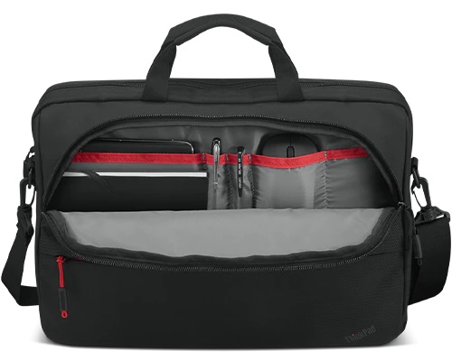 Lenovo Essential ThinkPad Essential 15.6" Topload (Sustainable & Eco-friendly, made with recycled PET: Total 7.5% Exterior: 24%) Fits up to size 16 " Topload Shoulder strap Black - Image 3