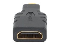 Gembird HDMI to Micro-HDMI adapter Black HDMI micro HDMI