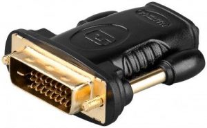 Goobay HDMI/DVI-D adapter, gold-plated 68931