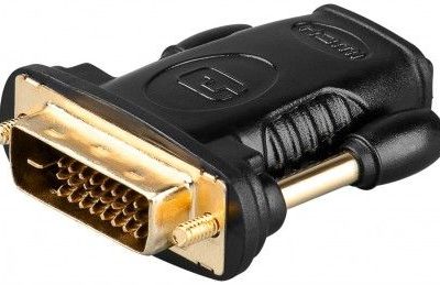Goobay HDMI/DVI-D adapter, gold-plated 68931