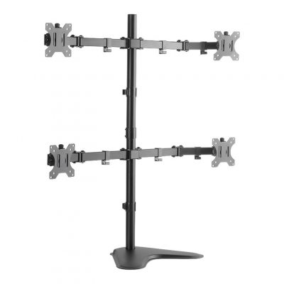 Logilink BP0046 Quad Monitor Desk Stand 13"-32'' Logilink Desk Mount BP0046 13-32 " Maximum weight (capacity) Carrying capacity of each arm: Max. 8 kg kg Black