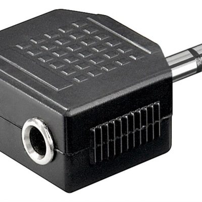 Goobay Headphone AUX adapter; 3.5 mm jack 1-to-2
