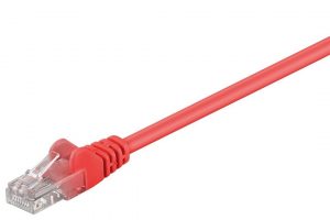 Goobay CAT 5e patch cable, U/UTP, Red, 10 m 68349