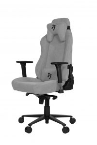 Arozzi Vernazza Soft Fabric Gaming chair Fabric Upholstery Light Grey