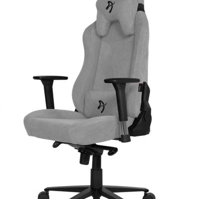 Arozzi Vernazza Soft Fabric Gaming chair Fabric Upholstery Light Grey