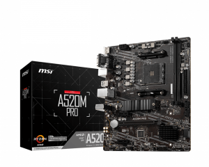 MSI A520M PRO Processor family AMD Processor socket AM4 DDR4 Memory slots 2 Chipset AMD A Micro ATX