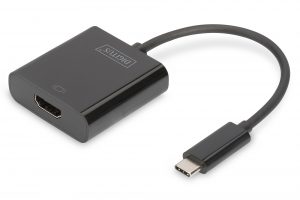 Digitus USB Type-C to HDMI Adapter DA-70852 Black USB Type-C 0.15 m
