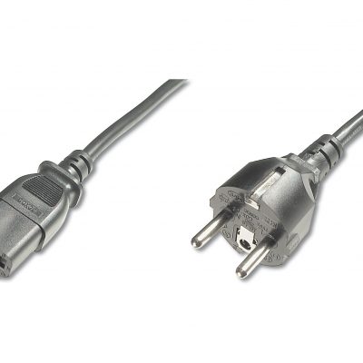 Digitus Power Cord Cable Power Cord, Schuko (CEE 7/7) - C13 M/F, H05VVF3G 0.75qmm Black