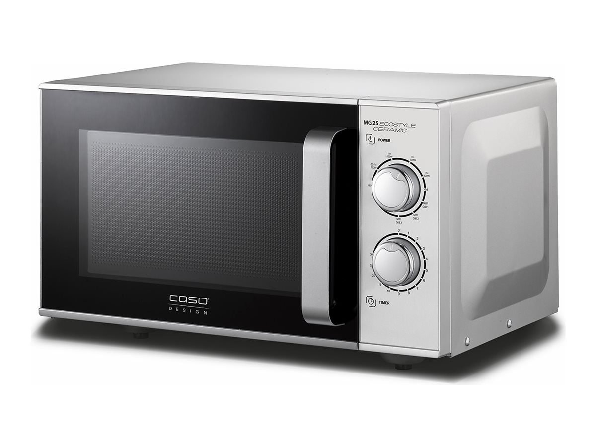 Caso Ceramic Microwave Oven with Grill MG 25 Ecostyle Free standing 900 W 25 L Grill Silver - Image 3
