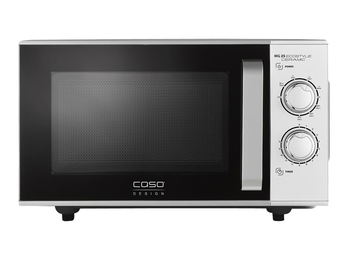 Caso Ceramic Microwave Oven with Grill MG 25 Ecostyle Free standing 900 W 25 L Grill Silver - Image 5