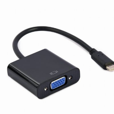 Cablexpert USB Type-C to VGA adapter cable A-CM-VGAF-01 Black USB Type-C VGA 0.15 m