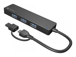 Natec USB 3.0 HUB, Mayfly, 4-Port, Black Natec USB 3.0 HUB, Mayfly, 4-Port Moth NHU-1342 Black 0.15 m