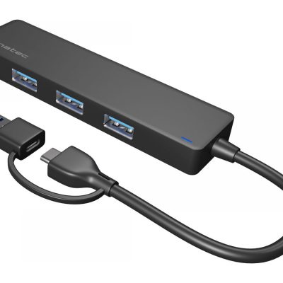 Natec USB 3.0 HUB, Mayfly, 4-Port, Black Natec USB 3.0 HUB, Mayfly, 4-Port Moth NHU-1342 Black 0.15 m