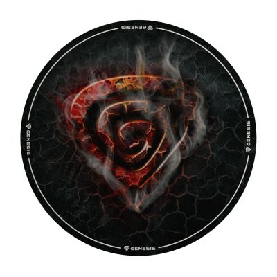 Genesis Tellur 400 Round Lava Floor Mat Black