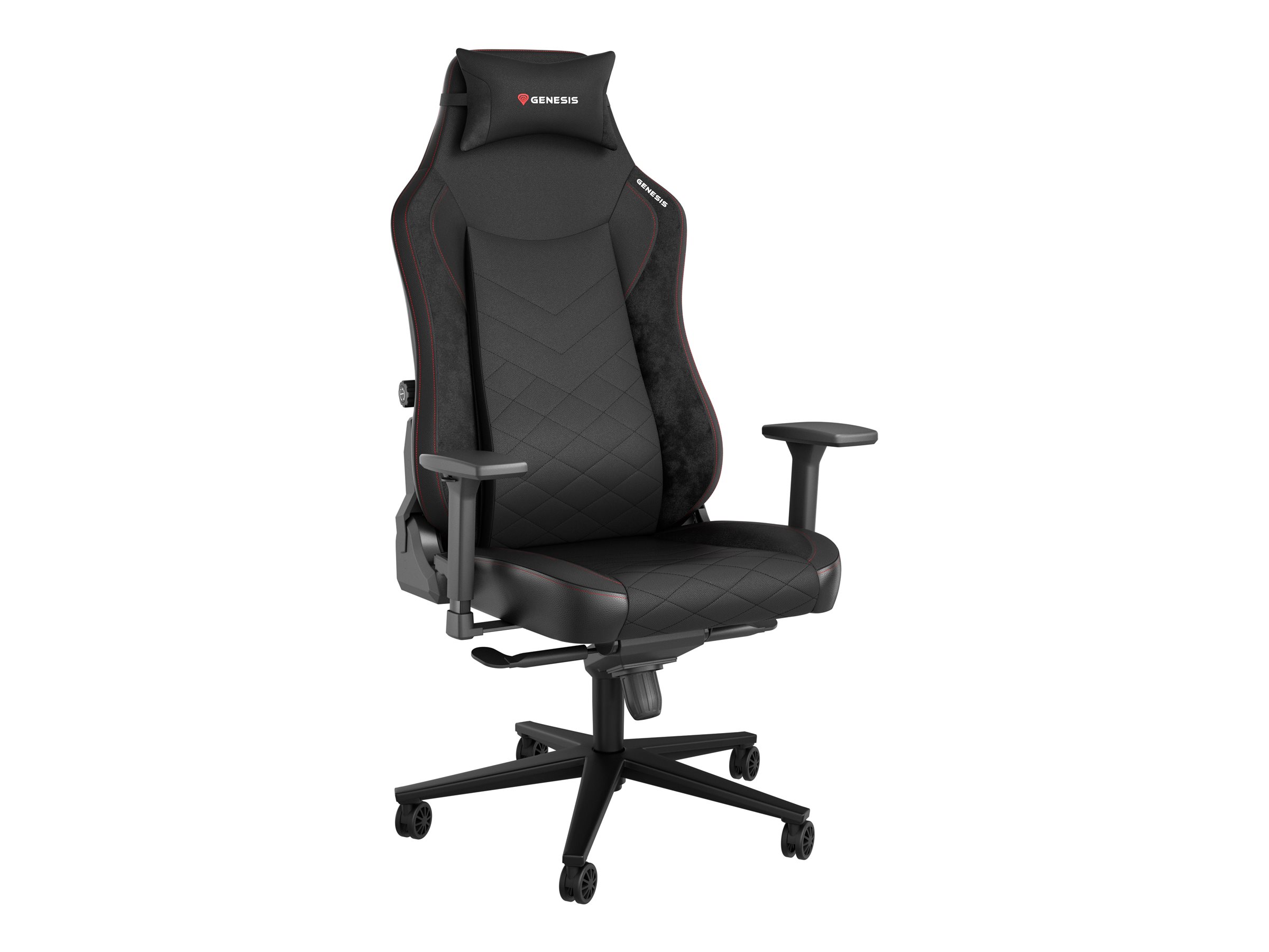Genesis Gaming Chair Nitro 890 G2 Backrest upholstery material: Eco leather, Seat upholstery material: Eco leather, Base material: Metal, Castors material: Nylon with CareGlide coating Black/Red