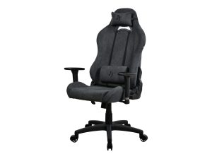 Arozzi Torretta SoftFabric Gaming Chair Frame material: Metal; Wheel base: Nylon; Cover: SoftFabric Dark Grey