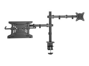 Digitus Desk Mount DA-90436 Tilt, swivel, height adjustment, rotate Maximum weight (capacity) 9 kg Black