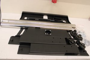 SALE OUT. EDBAK Floor stand TR5E Trolleys & Stands 42-65 " Maximum weight (capacity) 50 kg USED, SCRATCHED, MISSING HEXAGON WRENCHES Black