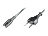 Digitus Power Cord, Euro - C7 M/F, H03VVH2-F 0.75qmm AK-440104-018-S