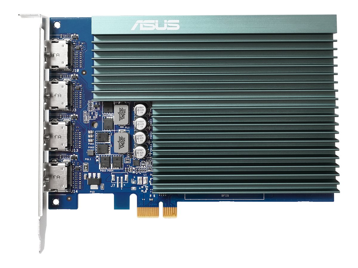 Asus GT730-4H-SL-2GD5 NVIDIA 2 GB GeForce GT 730 GDDR5 HDMI ports quantity 4 PCI Express 2.0 Memory clock speed 5010 MHz Processor frequency 902 MHz - Image 2